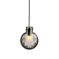 HADELAND GLASSVERK Taklampe Røkgrå