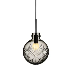 HADELAND GLASSVERK Taklampe Røkgrå