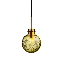 HADELAND GLASSVERK Taklampe Finn Oliven