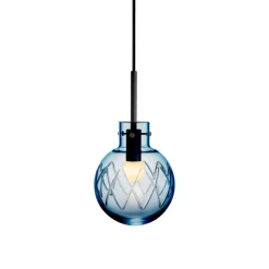 HADELAND GLASSVERK Taklampe Stålblå