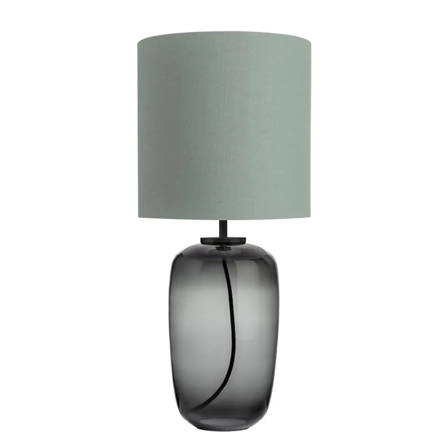 HADELAND GLASSVERK Vega Bordlampe Røkgrå