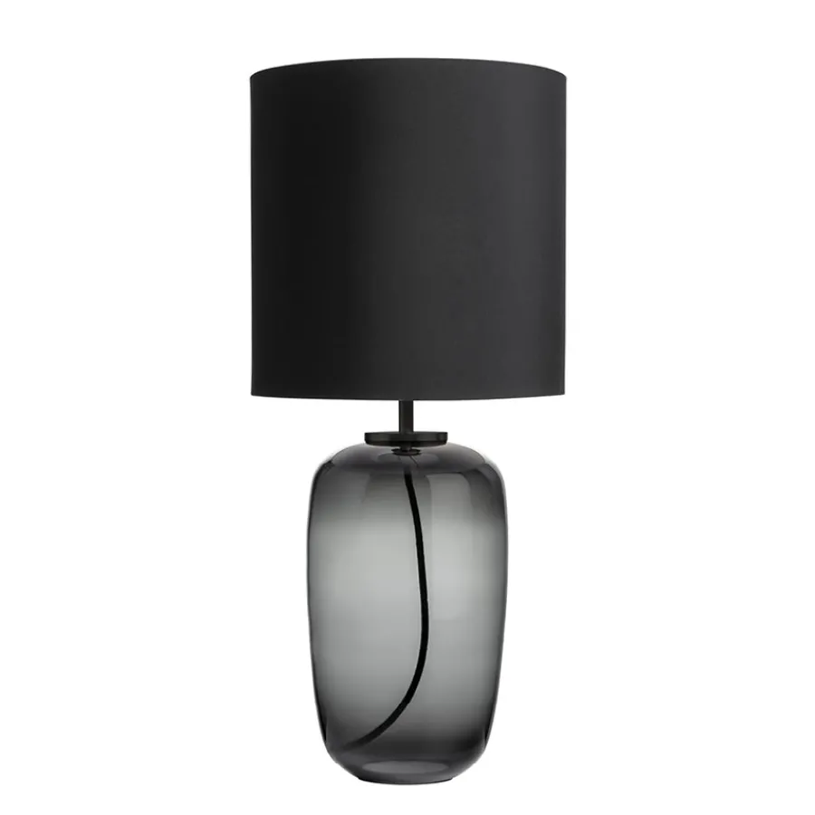 HADELAND GLASSVERK Vega Bordlampe Røkgrå