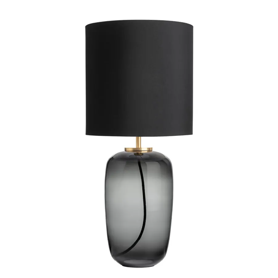 HADELAND GLASSVERK Vega Bordlampe Røkgrå
