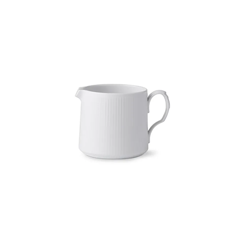 ROYAL COPENHAGEN HVIT RIFLET MUGGE 70 CL