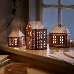 KÄHLER DESIGN Kähler Gingerbread Lyshus Liten Brun