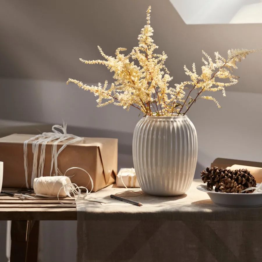 KÄHLER DESIGN Kähler Hammershøi Vase 21 cm Hvit