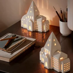 KÄHLER DESIGN Kähler Urbania Lyshus By 21cm Hvit