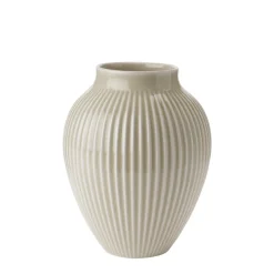 KNABSTRUP KERAMIK Vase 20cm Riflet Sand