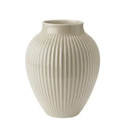 KNABSTRUP KERAMIK Knabstrup Vase 27cm Riflet Sand