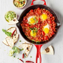 LE CREUSET Cerise Dyp Stekepanne Støpejern 26cm