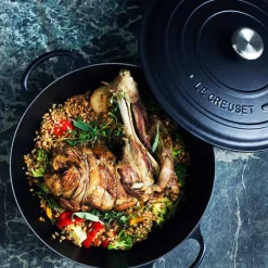 LE CREUSET Støpejernsgryte 3,3L/22cm Matte Black