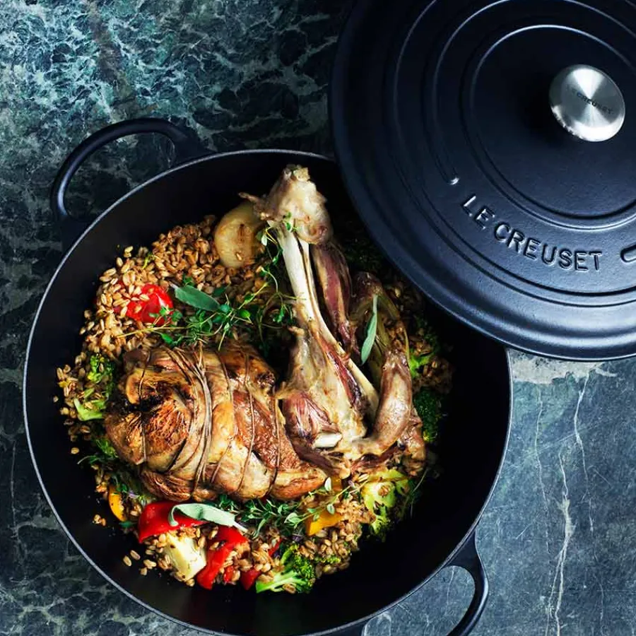 LE CREUSET Støpejernsgryte 3,3L/22cm Matte Black