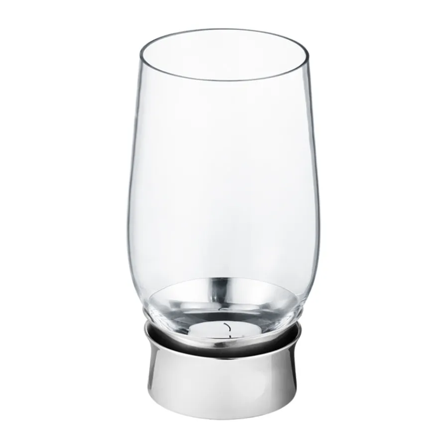 GEORG JENSEN LUMIS FYRFADSSTAGE RUSTRIT STÅL GLAS