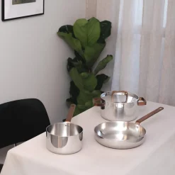 LØVE Løve Boen Kasserolle 3-Ply 1,8L 16cm Med Rosegull Håndtak