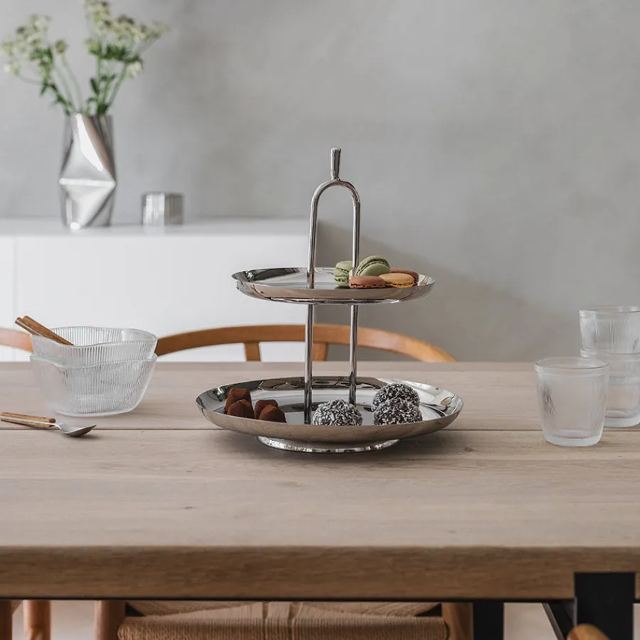 LØVE Løve Vinje Etasjefat Rustfritt Stål 30cm Sølv