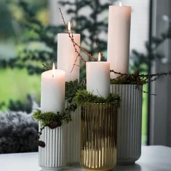 LYNGBY Porcelæn Vase 20,5cm Gull