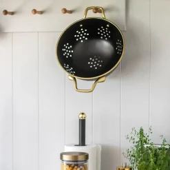 Lifetime Brands Europe ltd Masterclass Dørslag 24cm Sort & Gull Rustfritt Stål