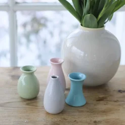 PORSGRUNDS PORSELÆNSFABRIK Minivaser Farger 4pk fra Porsgrunds