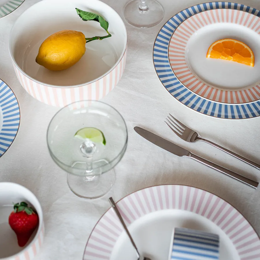 NOVA Abby Tallerken 26cm Blå m/Gullkant