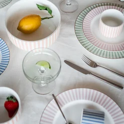 NOVA Abby Tallerken 26cm Rosa m/Gullkant