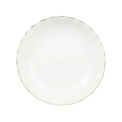 NOVA Lilly Dyp Tallerken 20cm Hvit m/Gullkant