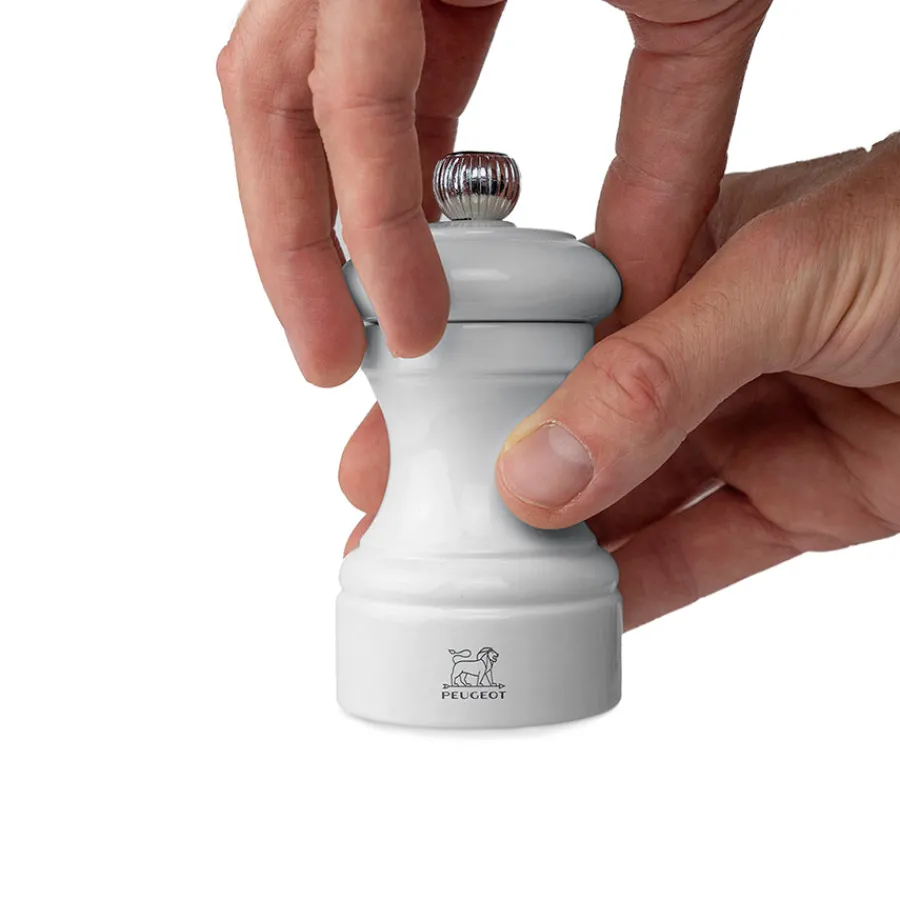 PEUGEOT Bistro Pepperkvern 10cm Perlegrå Lakkert