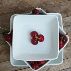 PORSGRUNDS PORSELÆNSFABRIK Porsgrunds Porselænsfabrik Sense Serveringsboller Firkant 3pk