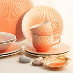 PORSGRUNDS PORSELÆNSFABRIK Porsgrunds Porselænsfabrik Kamskjell Krus 30cl Korall