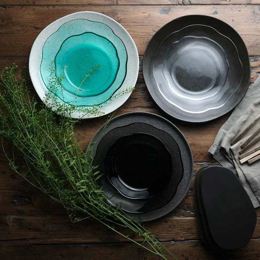 PORSGRUNDS PORSELÆNSFABRIK Porsgrunds Porselænsfabrik Dessertskål 15,5 cm Turkis Glass 4pk