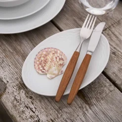 PORSGRUNDS PORSELÆNSFABRIK Porsgrunds Porselænsfabrik Bølge Hvitt Oval Asjett 19cm