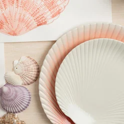 PORSGRUNDS PORSELÆNSFABRIK Porsgrunds Porselænsfabrik Kamskjell Asjett 20cm Blek Sand