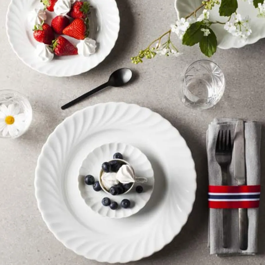 PORSGRUNDS PORSELÆNSFABRIK Porsgrunds Porselænsfabrik Bogstad Hvitt Kopp 16cl