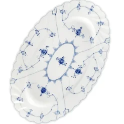 PORSGRUNDS PORSELÆNSFABRIK Porsgrunds Porselænsfabrik Bogstad Stråmønster Ovalt Fat 45cm