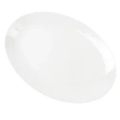 PORSGRUNDS PORSELÆNSFABRIK Porsgrunds Porselænsfabrik Bølge Hvitt Ovalt Serveringsfat 39cm