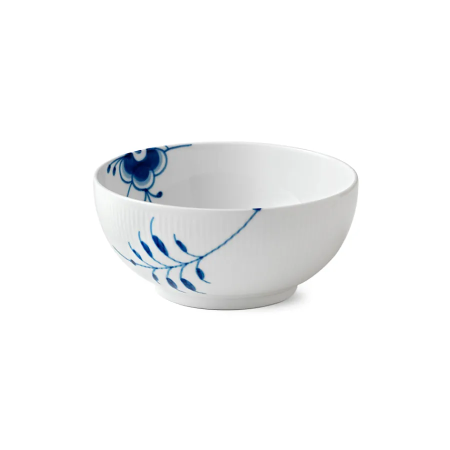 ROYAL COPENHAGEN Blå Mega Riflet Skål 180cl