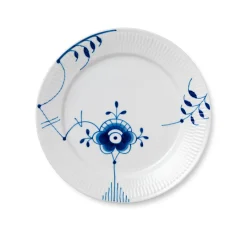 ROYAL COPENHAGEN Blå Mega Riflet Tallerken 27cm Nr.6