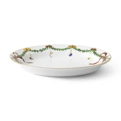 ROYAL COPENHAGEN Stjerne Riflet Jul Ovalt Serveringsfat 34,5cm