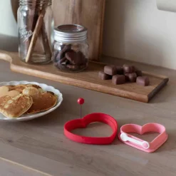 SEASONS Love Collection Hjerteform Egg/Pannekake 11cm Rød