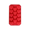 SEASONS Love Collection Isbitform Hjerter Silikon 22x11x2cm Rød