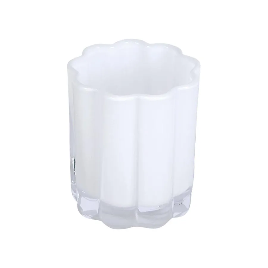 SEASONS Love Collection Lyslykt Blomst 8x7cm Hvit