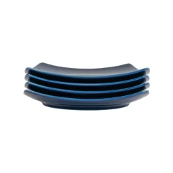 PORSGRUNDS PORSELÆNSFABRIK Sense Cobalt Tallerken Firkant 21cm 4pk