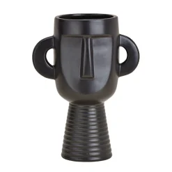 G.WURM Vase Keramikk 24cm Svart