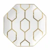 WEDGWOOD Arris asjett Oktagonal 23cm hvit